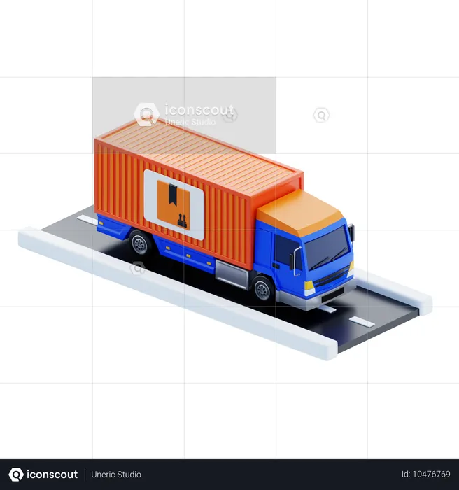 LKW-Transport  3D Icon