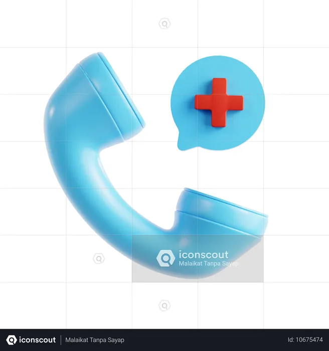 Llamada de emergencia  3D Icon