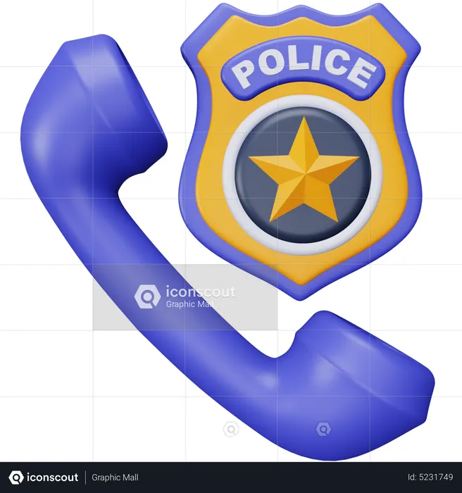 Llamada policial  3D Icon