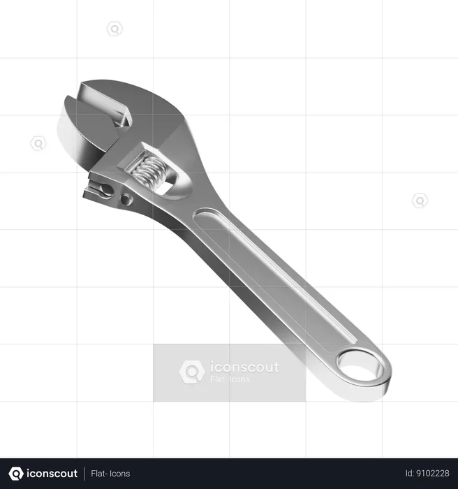 Llave inglesa  3D Icon