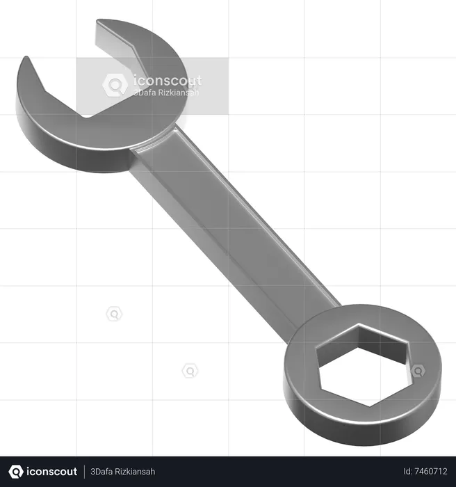 Llave de engranajes  3D Icon