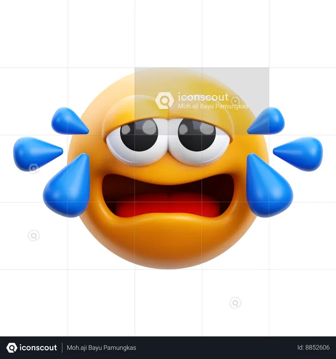 Llanto Emoji 3D Icon