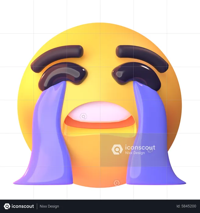 Llanto Emoji 3D Icon