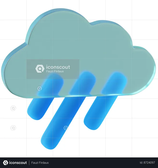 Lluvia  3D Icon