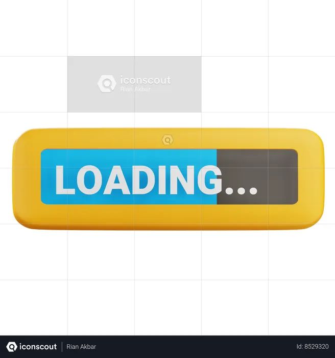 Loading Bar  3D Icon
