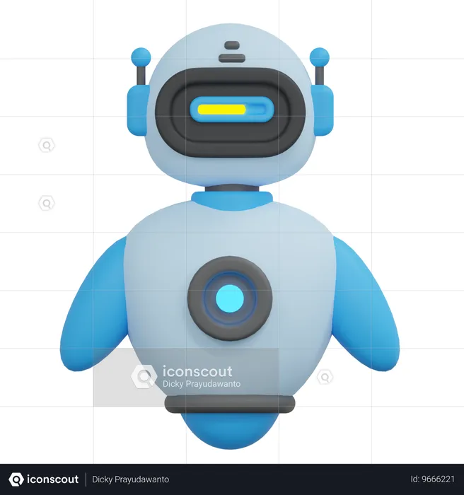 Loading bot  3D Icon