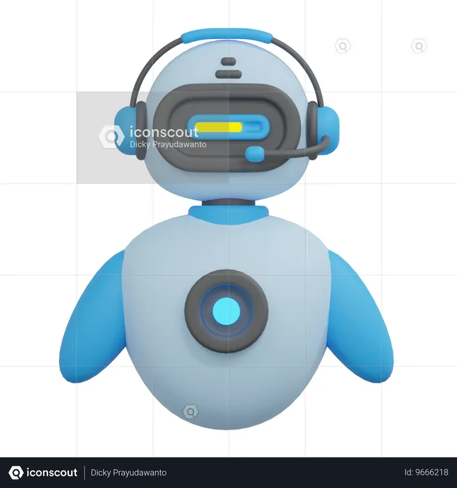 Loading bot  3D Icon