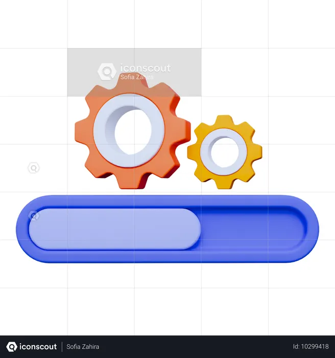 Loading Process  3D Icon