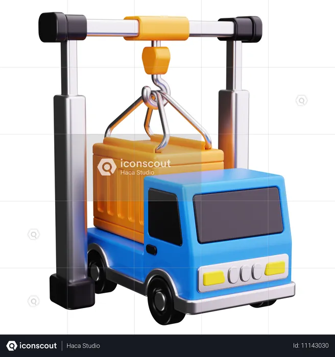 Loading Truck  3D Icon