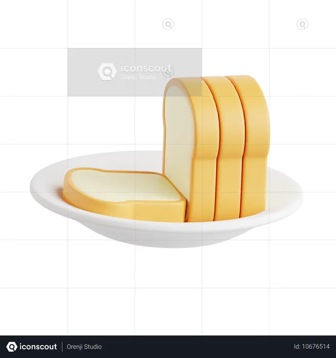 Loaf Bread  3D Icon