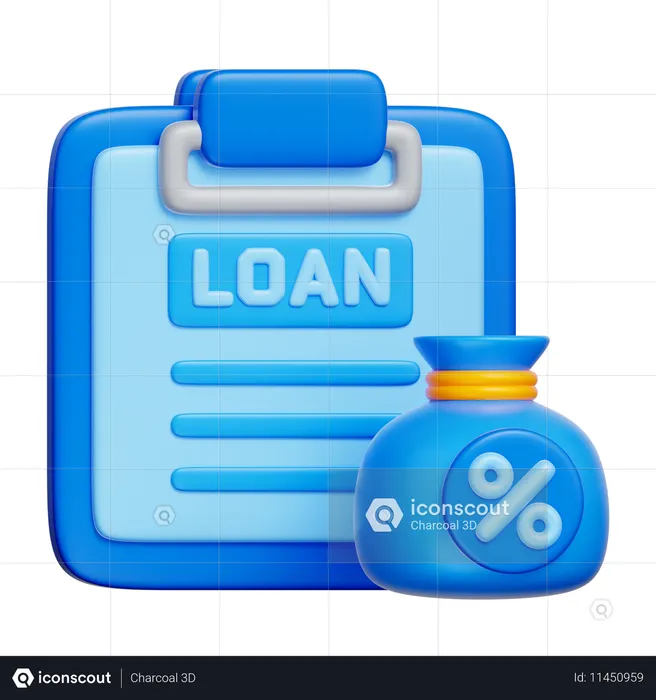 Loan Application  3D Icon