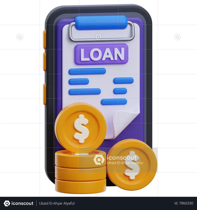 Loan Application  3D Icon