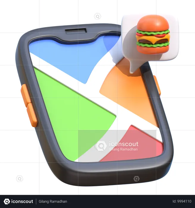 Local de entrega de comida  3D Icon