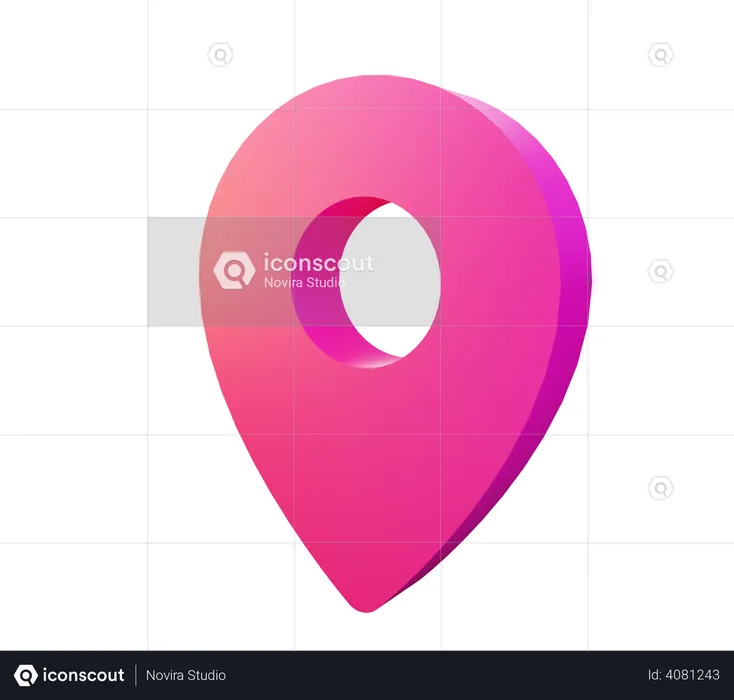 Localização  3D Illustration