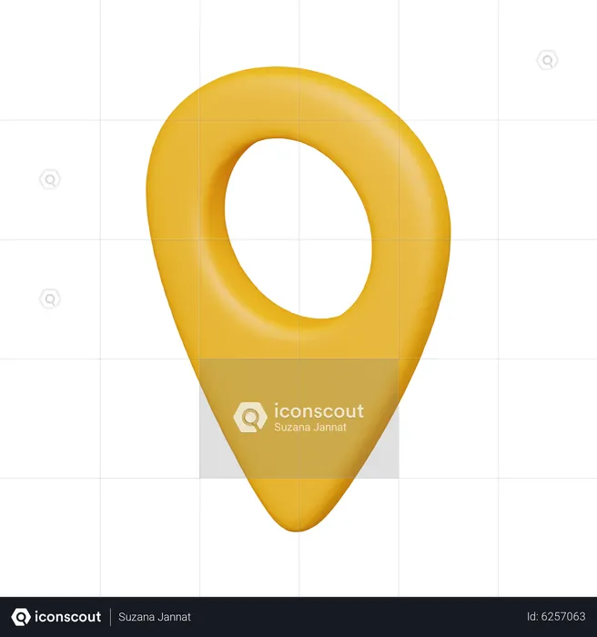 Localização  3D Icon