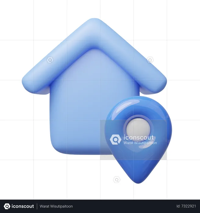 Localização da casa  3D Icon