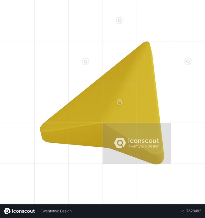 Seta de localização Flag 3D Icon