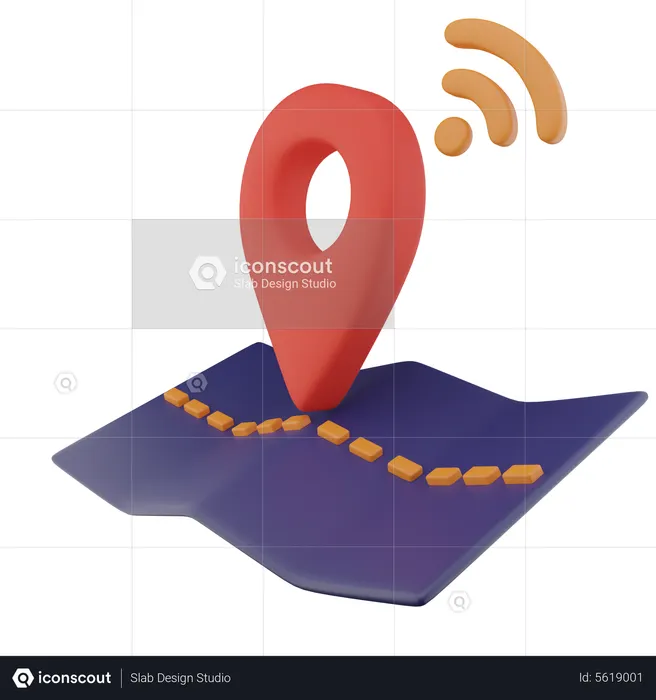 Localização wi-fi  3D Icon