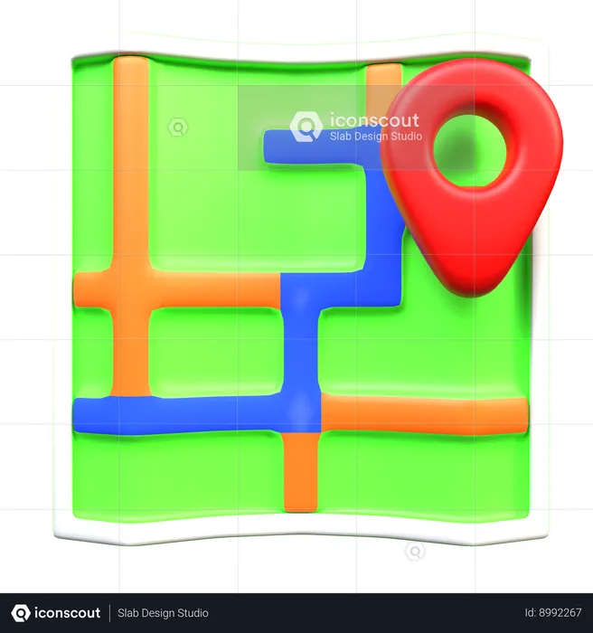 Location  3D Icon