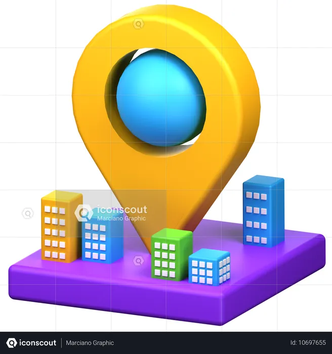 Location  3D Icon