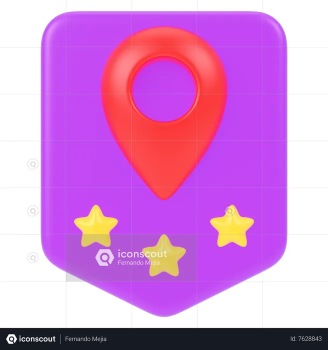 Location Badge  3D Icon