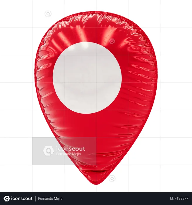 Location Balloon  3D Icon