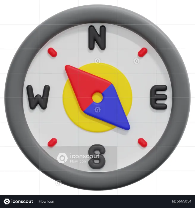 Location Compass  3D Icon