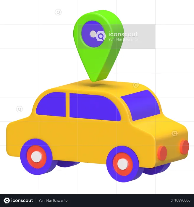 Emplacement de la voiture  3D Icon