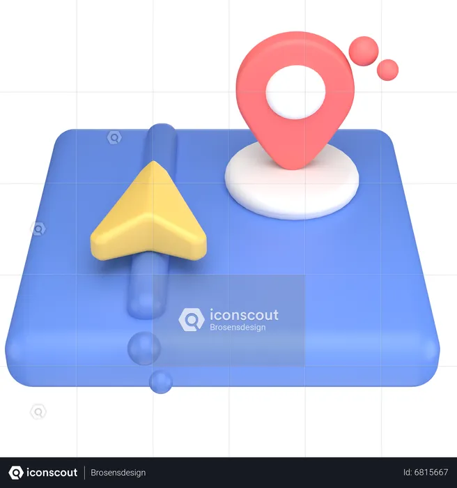 Location direction  3D Icon