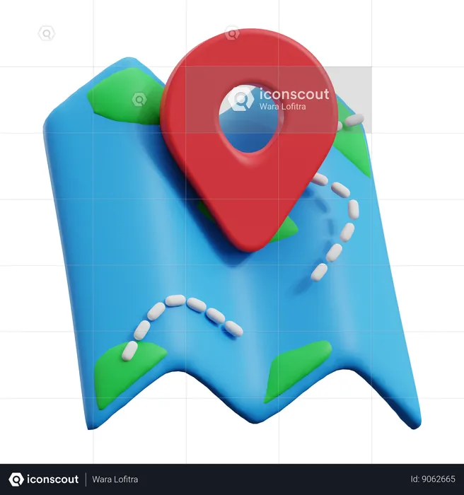 Location Map  3D Icon