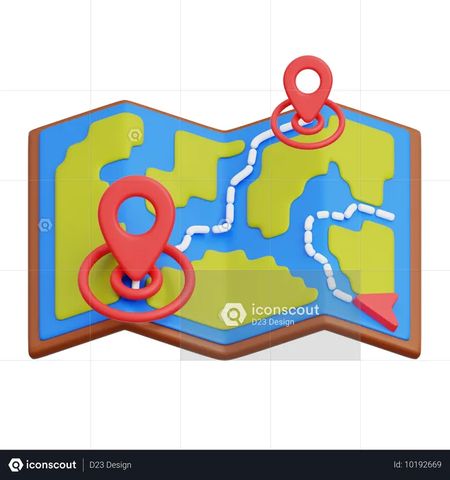 Location Map  3D Icon