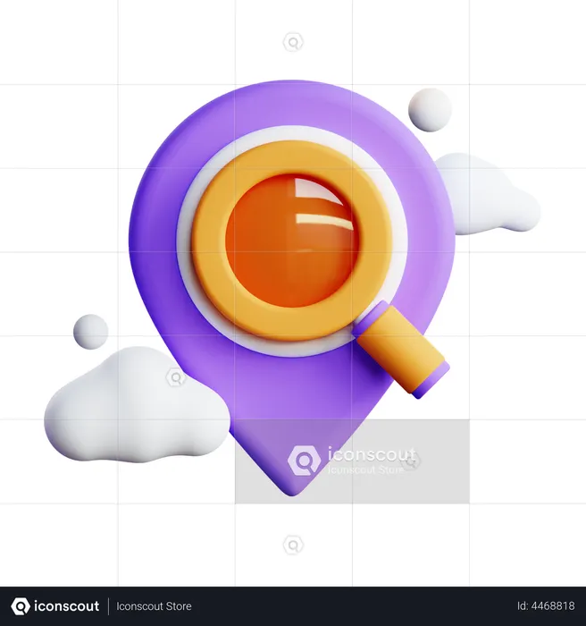 Location Not Found  3D Illustration