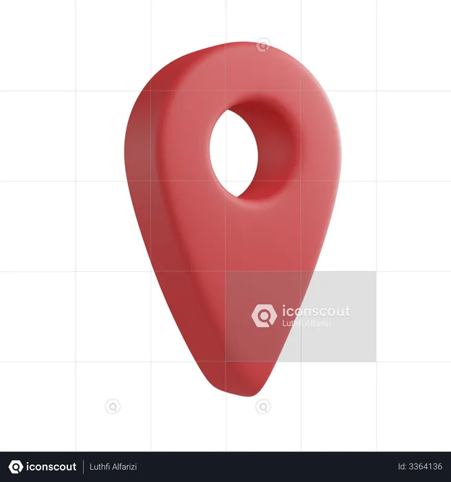 Location pin  3D Icon