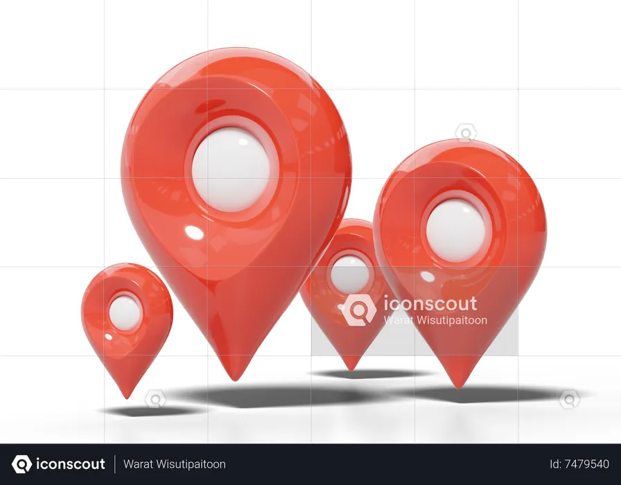 Location Pin  3D Icon