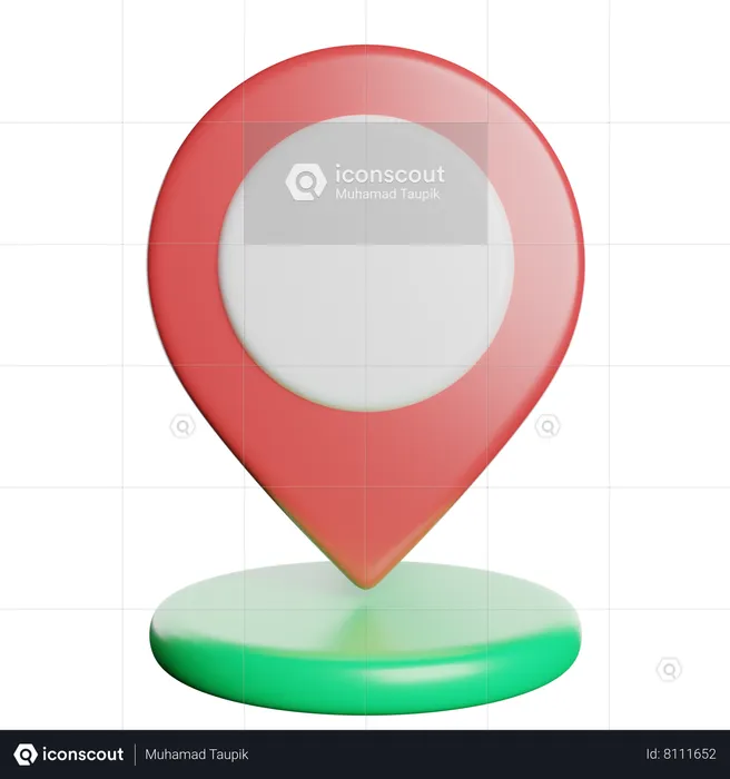 Location Pin Flag 3D Icon