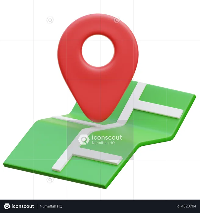 Location Pin  3D Illustration