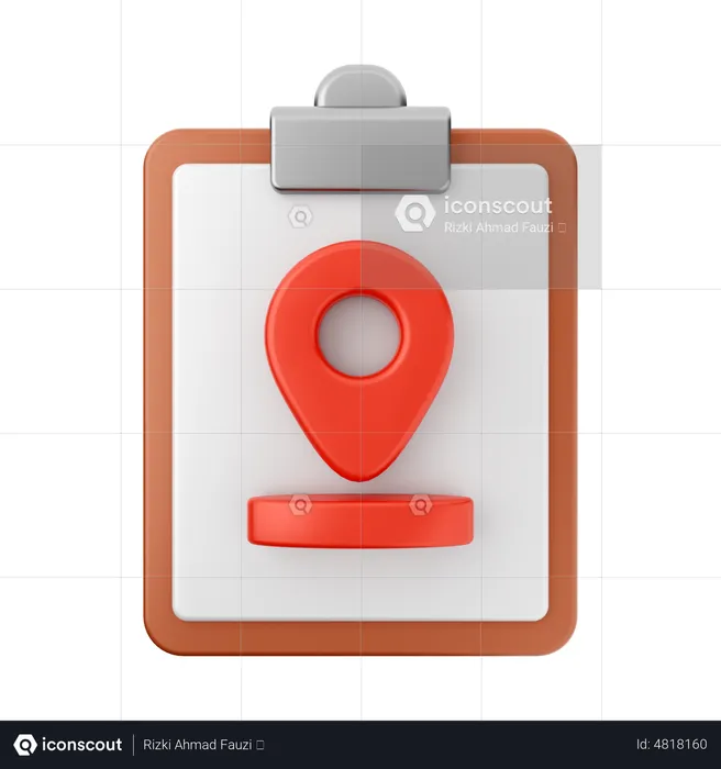 Location Report  3D Icon