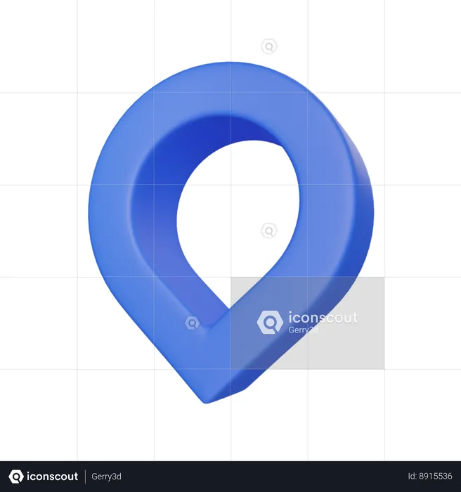 Location shape  3D Icon