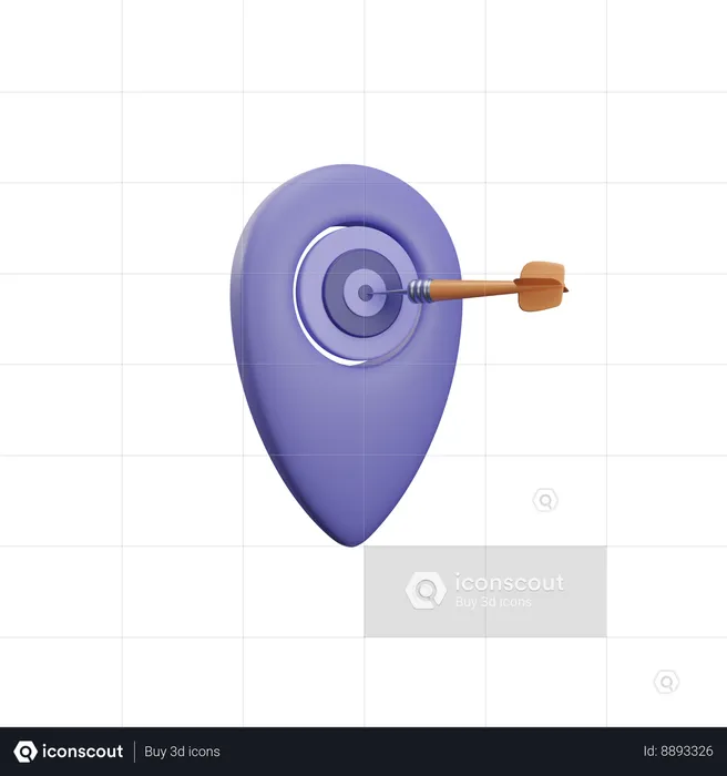 Location target  3D Icon