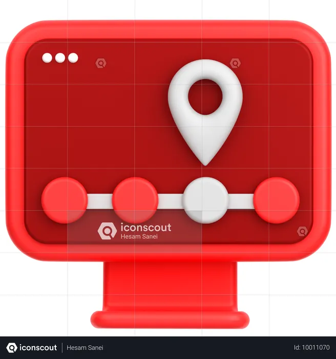 Location Tracker  3D Icon