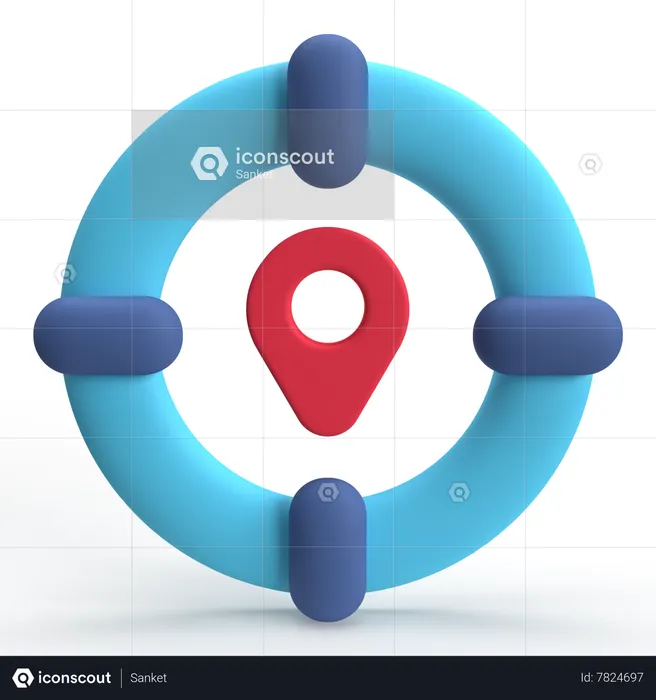 Location Tracker  3D Icon