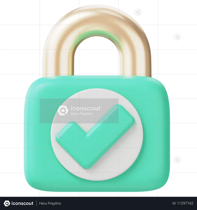 Lock  3D Icon