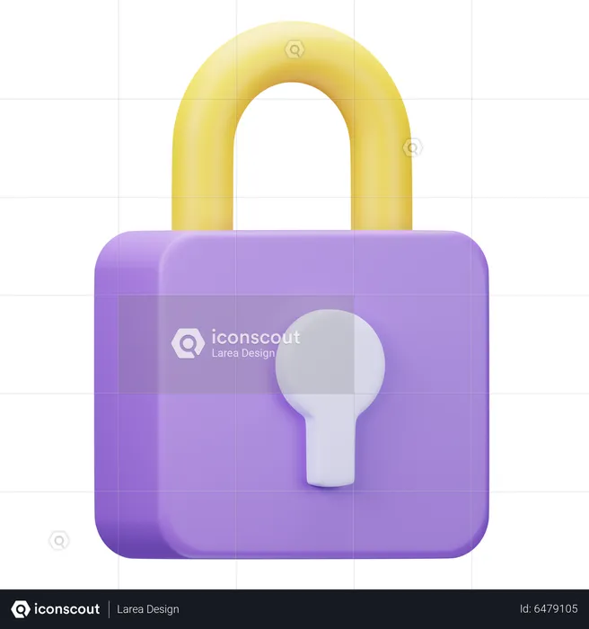 Lock  3D Icon