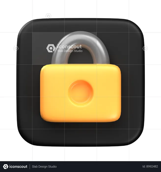 Lock  3D Icon