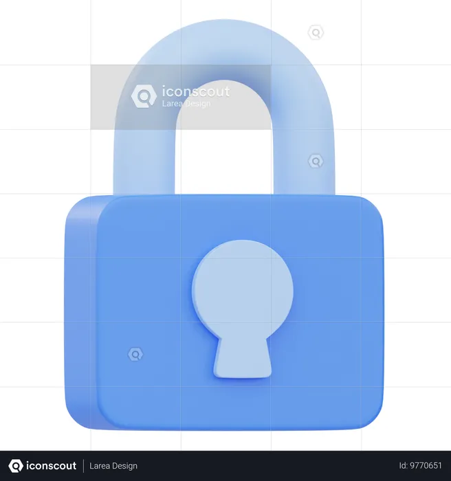 Lock  3D Icon