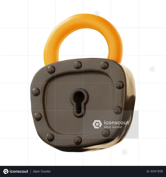 Lock  3D Icon