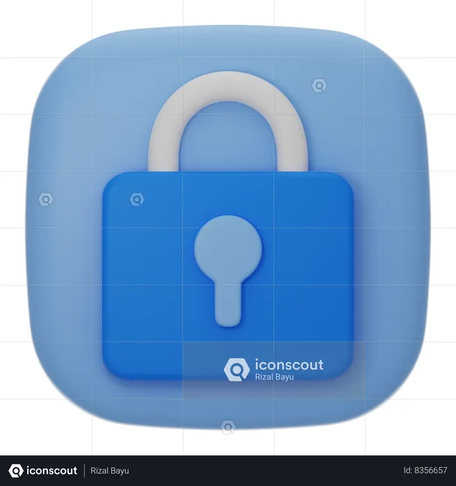 Lock  3D Icon