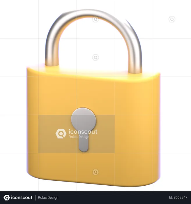 Lock  3D Icon