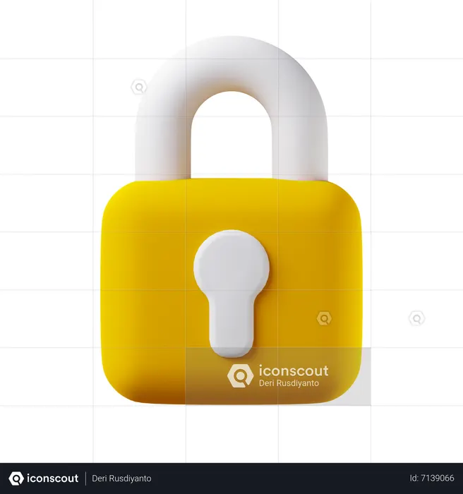Lock  3D Icon
