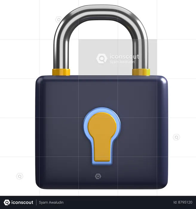 Lock  3D Icon